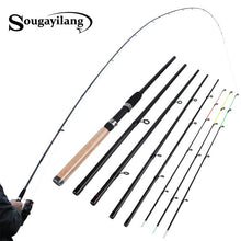Load image into Gallery viewer, Sougayilang 3m Feeder Rod L M H Power Fishing Rod Ultralight Weight 6 Section Carbon Spinning Travel Rod Fishing Tackle De Pesca