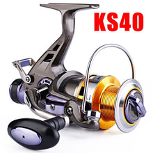 Load image into Gallery viewer, Sougayilang Carp Fishing Reel CNC Metal Spool Double Brake Spinning Fishing Reel Wheel for Freshwater Saltwater Travel Fishing
