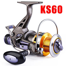 Load image into Gallery viewer, Sougayilang Carp Fishing Reel CNC Metal Spool Double Brake Spinning Fishing Reel Wheel for Freshwater Saltwater Travel Fishing