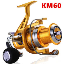 Load image into Gallery viewer, Sougayilang Carp Fishing Reel CNC Metal Spool Double Brake Spinning Fishing Reel Wheel for Freshwater Saltwater Travel Fishing