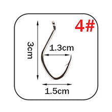 Load image into Gallery viewer, W.P.E Brand Catfish Hook 5-10pcs/pack High-Carbon Steel Fishing Hook 2#-12# Very Sharp Hook Barbed Catfish Hook Fishing Tackle