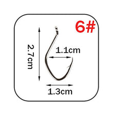 Load image into Gallery viewer, W.P.E Brand Catfish Hook 5-10pcs/pack High-Carbon Steel Fishing Hook 2#-12# Very Sharp Hook Barbed Catfish Hook Fishing Tackle