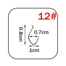 Load image into Gallery viewer, W.P.E Brand Catfish Hook 5-10pcs/pack High-Carbon Steel Fishing Hook 2#-12# Very Sharp Hook Barbed Catfish Hook Fishing Tackle