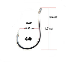 Load image into Gallery viewer, 50pcs/ Lots octopus Fishhooks High Carbon Chmical Sharpen Barbed Circle Hook Tackle  wholesale Supplier fishing hooks sets