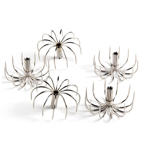 12-Neddle Stainless Steel Fish Tackles Cuttlefish Hook Bait Holders Fishing Gear Accessories