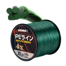 Load image into Gallery viewer, Hunthouse spinning Fishing pe Line Braided 4 Stands PE Super Strong Multifilament 300m 500m 1000m yellow japan Fishing Line