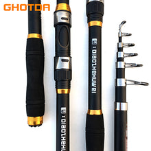 Load image into Gallery viewer, GHOTDA 2.1M -3.6M Carp Fishing Rod feeder Hard FRP Carbon Fiber Telescopic Fishing Rod fishing pole