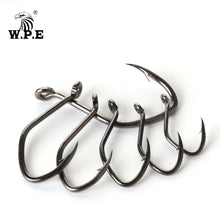 Load image into Gallery viewer, W.P.E Brand Catfish Hook 5-10pcs/pack High-Carbon Steel Fishing Hook 2#-12# Very Sharp Hook Barbed Catfish Hook Fishing Tackle