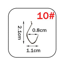 Load image into Gallery viewer, W.P.E Brand Catfish Hook 5-10pcs/pack High-Carbon Steel Fishing Hook 2#-12# Very Sharp Hook Barbed Catfish Hook Fishing Tackle