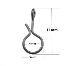 Load image into Gallery viewer, Rompin 100pcs/bag Fly Fishing Snap Quick change connect snap for Flies Hook &amp; Lures Black Color High Carbon Steel Tackle