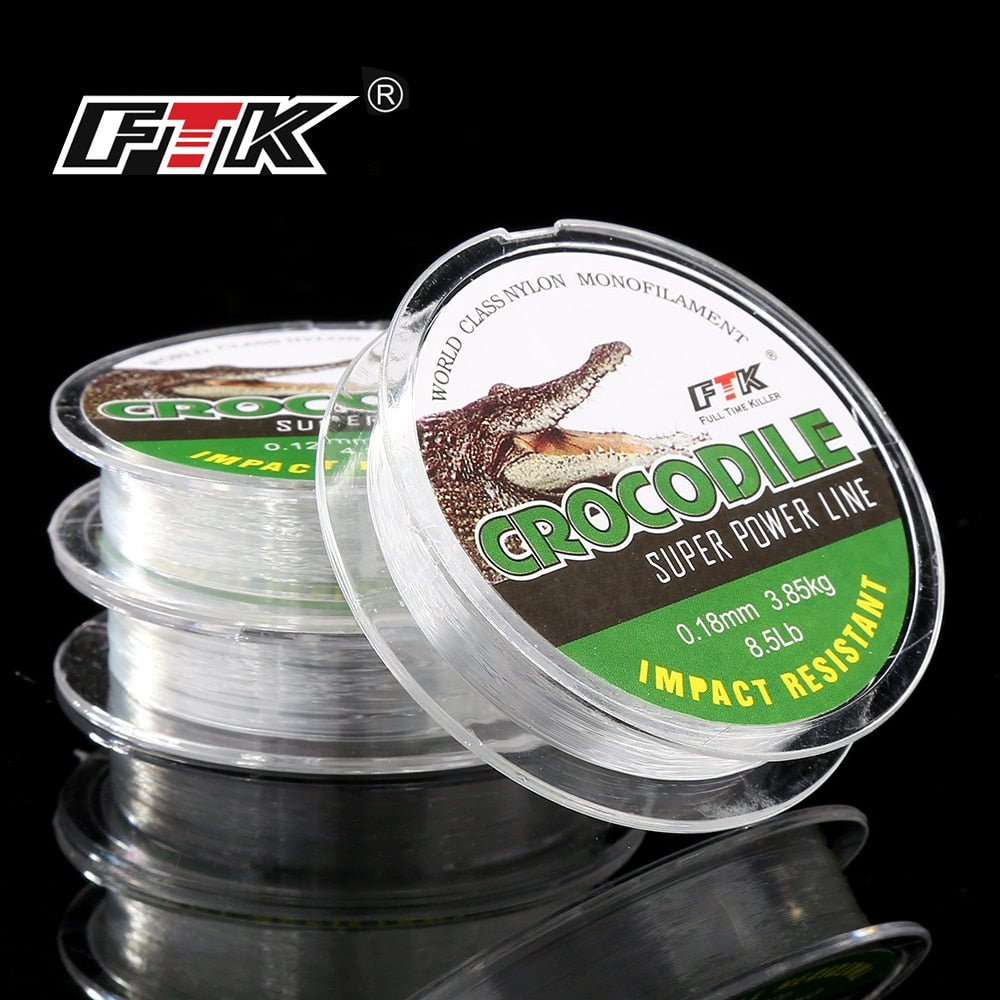 FTK Ice Fishing Nylon Line 0.08MM-0.25MM 2.9-12.5LB 1.3kg-5.7kg Fishing Line peche accesoires