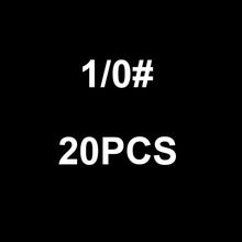 Load image into Gallery viewer, WALK FISH 20PCS/Lot Premium Quality Chemically Sharpened Octopus Circle Fishing Hooks in Sizes 1# 1/0 2/0 3/0 4/0 5/0