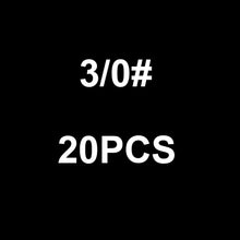 Load image into Gallery viewer, WALK FISH 20PCS/Lot Premium Quality Chemically Sharpened Octopus Circle Fishing Hooks in Sizes 1# 1/0 2/0 3/0 4/0 5/0