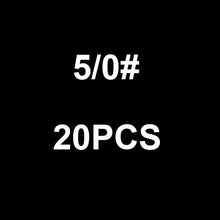 Load image into Gallery viewer, WALK FISH 20PCS/Lot Premium Quality Chemically Sharpened Octopus Circle Fishing Hooks in Sizes 1# 1/0 2/0 3/0 4/0 5/0