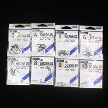 Load image into Gallery viewer, 30pcs/pack 3#-10# Fishing Hooks  Sea Hook  Stainless Steel White Big Extra 50286 Long Shank Pint Hook with Eyes owner