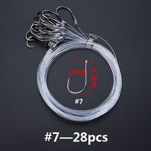 Load image into Gallery viewer, DAGEZI 28pcs/lot High Carbon Steel Fishing Hook with Fishing Line Barbed Hook Sea Fishing Hooks Carp fishing Tackle
