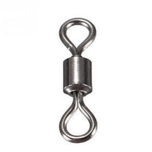 Load image into Gallery viewer, 100PCS/Lot Fishing Connector Ball Bearing Swivel Rolling Swivel Stainless Steel Fishhook Lure Tackle 2# 4# 6# 8# 10# 12# 14#