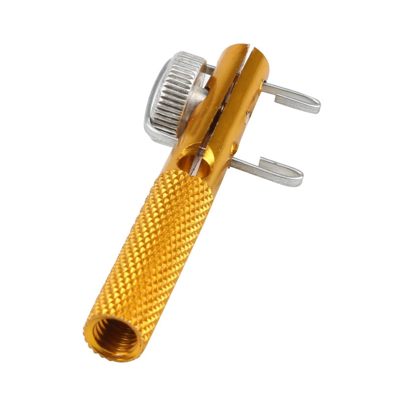 Aluminum Alloy Fishing Tackle Hook Tier Fishing Line Tying Tool  with Sub-line Tie Knots Tie and Loop Tyer Fishhook Remover