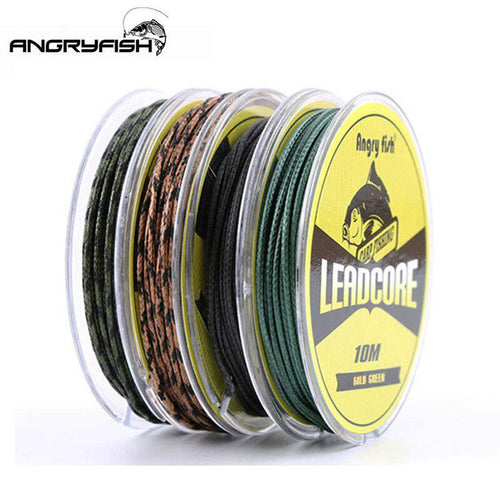 ANGRYFISH Lead Core Carp Fishing Line 10 Meters for Carp Rig Making Sinking Braided Line