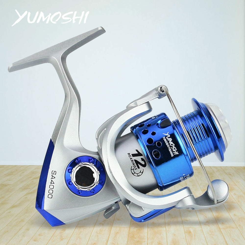 Sfit Fishing Reel All Metal Spool Spinning Reel 8KG Max Drag Stainless Steel Handle Line Spool Saltwater Fishing Accessories