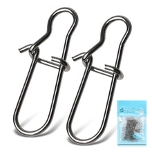 Load image into Gallery viewer, DONQL 20/50/100Pcs Stainless Steel Fishing Snaps Connector Fishing Hook Line Fast Clip Lock Swivel Solid Connector Safety Snaps