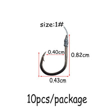 Load image into Gallery viewer, 5 group 10Pcs Fishhooks PE line Rigs Swivel Fishing Tackle Lures Pesca Baits Single Combination String Hook With