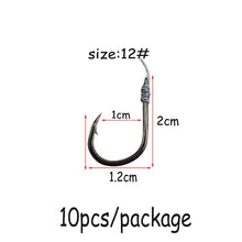 Load image into Gallery viewer, 5 group 10Pcs Fishhooks PE line Rigs Swivel Fishing Tackle Lures Pesca Baits Single Combination String Hook With