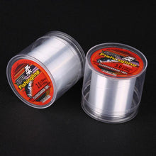 Load image into Gallery viewer, 100% transparent Fish Line 100/150/200/300/500M Super Strong Nylon Not Fluorocarbon Tackle Non-Linen Multifilament Fishing Line