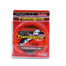 Load image into Gallery viewer, 100% transparent Fish Line 100/150/200/300/500M Super Strong Nylon Not Fluorocarbon Tackle Non-Linen Multifilament Fishing Line