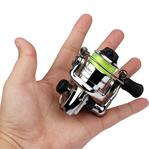Mini 100 Pocket Spinning Fishing Reel Fishing Tackle Small Spinning Reel 4.3:1 Metal Wheel Pesca Small Reel