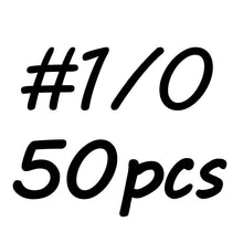 Load image into Gallery viewer, Bimoo 50PCS Barbed Fish Hook Baitholder Fishing Hooks Worm Pond Bream C Fish Bait Holder Size 10 12 14 1/0 2/0 3/0 Cheap Price