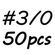 Load image into Gallery viewer, Bimoo 50PCS Barbed Fish Hook Baitholder Fishing Hooks Worm Pond Bream C Fish Bait Holder Size 10 12 14 1/0 2/0 3/0 Cheap Price