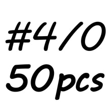 Load image into Gallery viewer, Bimoo 50PCS Barbed Fish Hook Baitholder Fishing Hooks Worm Pond Bream C Fish Bait Holder Size 10 12 14 1/0 2/0 3/0 Cheap Price