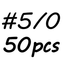 Load image into Gallery viewer, Bimoo 50PCS Barbed Fish Hook Baitholder Fishing Hooks Worm Pond Bream C Fish Bait Holder Size 10 12 14 1/0 2/0 3/0 Cheap Price