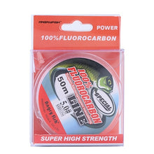 Load image into Gallery viewer, Angryfish Fluorocarbon Fishing Line  50m Transparent/Pink Super strong