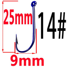 Load image into Gallery viewer, 50pcs Fishing Hooks Fishing Tackle Durable Fishhooks Carp Barbed Hook Ocean River Lake  Bait Lure Fish Tool