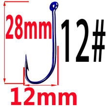 Load image into Gallery viewer, 50pcs Fishing Hooks Fishing Tackle Durable Fishhooks Carp Barbed Hook Ocean River Lake  Bait Lure Fish Tool