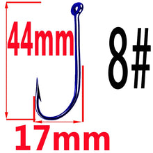 Load image into Gallery viewer, 50pcs Fishing Hooks Fishing Tackle Durable Fishhooks Carp Barbed Hook Ocean River Lake  Bait Lure Fish Tool