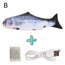 Load image into Gallery viewer, New 30CM Electronic Pet Cat Toy Electric USB Charging Simulation Bouncing Fish Toys For Dog Cat Chewing Playing Biting Supplies