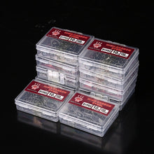 Load image into Gallery viewer, 100 pcs High Carbon Steel Barbed Hooks Hook Bait Soft Fishing Bait Fish Bait Barbed Hooks High Efficiency Hooks