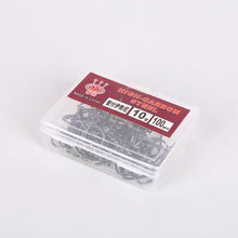 Load image into Gallery viewer, 100 pcs High Carbon Steel Barbed Hooks Hook Bait Soft Fishing Bait Fish Bait Barbed Hooks High Efficiency Hooks