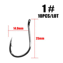 Load image into Gallery viewer, 10pcs/lot  High Carbon ISE Fishing Hook ISEAMA With Eye 50358 Carp Catfish Anzol Peche Japan Tackle Fishing hook owner