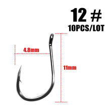 Load image into Gallery viewer, 10pcs/lot  High Carbon ISE Fishing Hook ISEAMA With Eye 50358 Carp Catfish Anzol Peche Japan Tackle Fishing hook owner