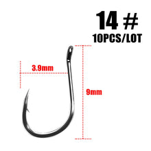 Load image into Gallery viewer, 10pcs/lot  High Carbon ISE Fishing Hook ISEAMA With Eye 50358 Carp Catfish Anzol Peche Japan Tackle Fishing hook owner