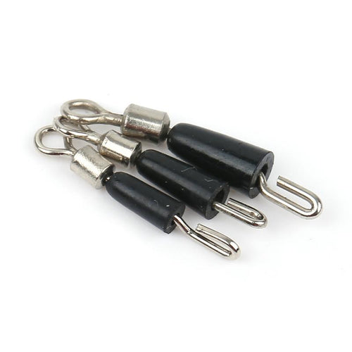 50pc Durable Fishing Line Connector Swivel Fishing Pin Ring Connector Line Stopper Swivels Connector Interlock Snap Newest