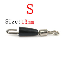 Load image into Gallery viewer, 50pc Durable Fishing Line Connector Swivel Fishing Pin Ring Connector Line Stopper Swivels Connector Interlock Snap Newest