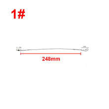 Load image into Gallery viewer, Hyaena 6pcs/Bag Stainless Steel Fishing Wire Line Fly Fishing Leash With Hooks and Swivel Fishing Leader 25cm Anti-bite
