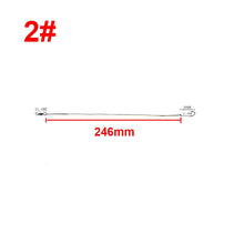Load image into Gallery viewer, Hyaena 6pcs/Bag Stainless Steel Fishing Wire Line Fly Fishing Leash With Hooks and Swivel Fishing Leader 25cm Anti-bite