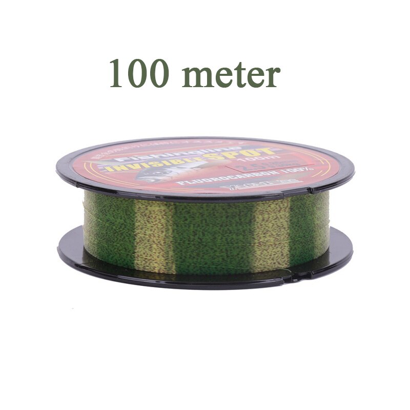 Invisible Nylon Fishing Wire Fluorocarbon Coated Spotted Fishing Line Strong Wear-resistant Fishing Leader Monofilament Line