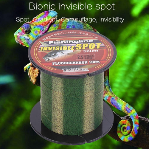 100/150/200/300/500m Camouflage Spots Fishing Line Super Strong Pull Nylon Smooth Main Line Invisible Fishing Accessories